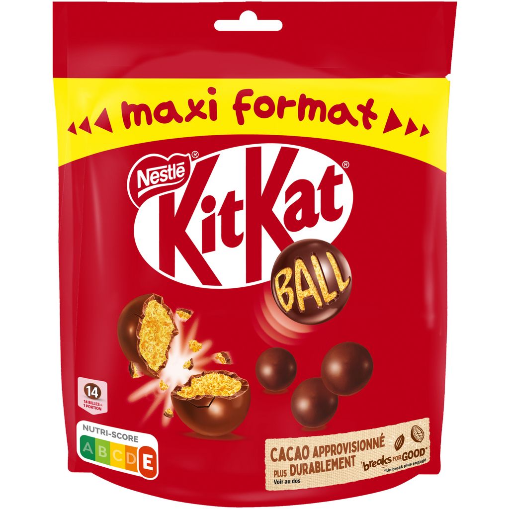 KIT KAT Ball billes chocolatées 5 pochons 5x30g pas cher 