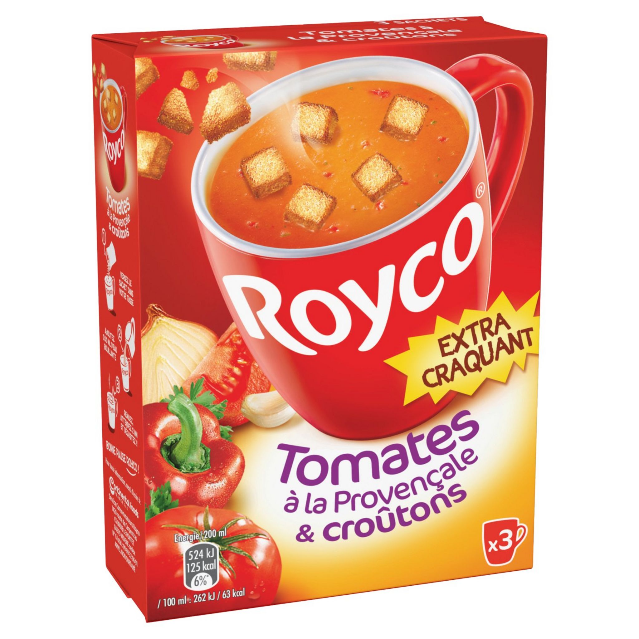 Soupe déshydratée velouté de tomates provençales Royco - 72g