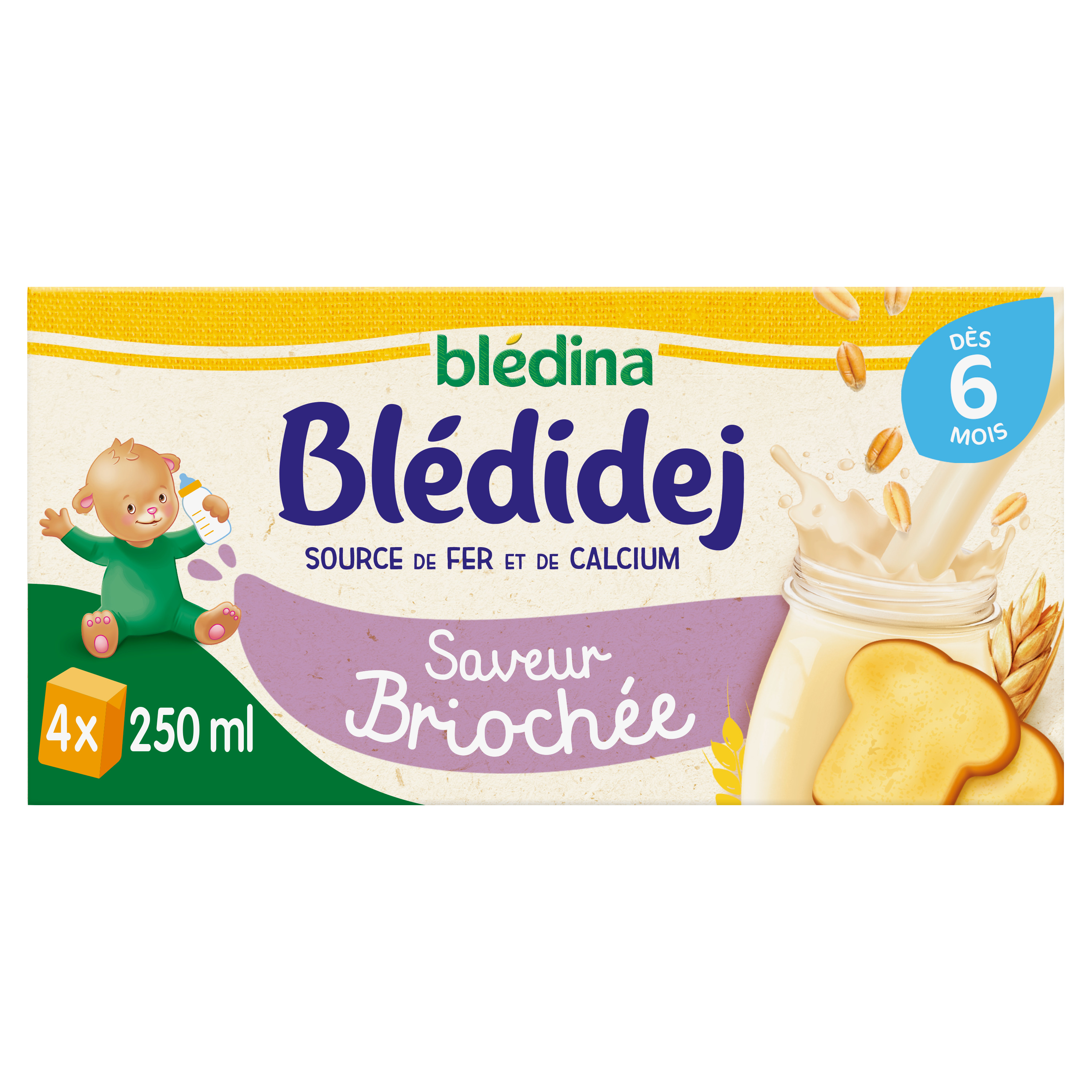 Blédina Blédidej Céréales Apport Lacté Saveur Briochée Dès 6 mois