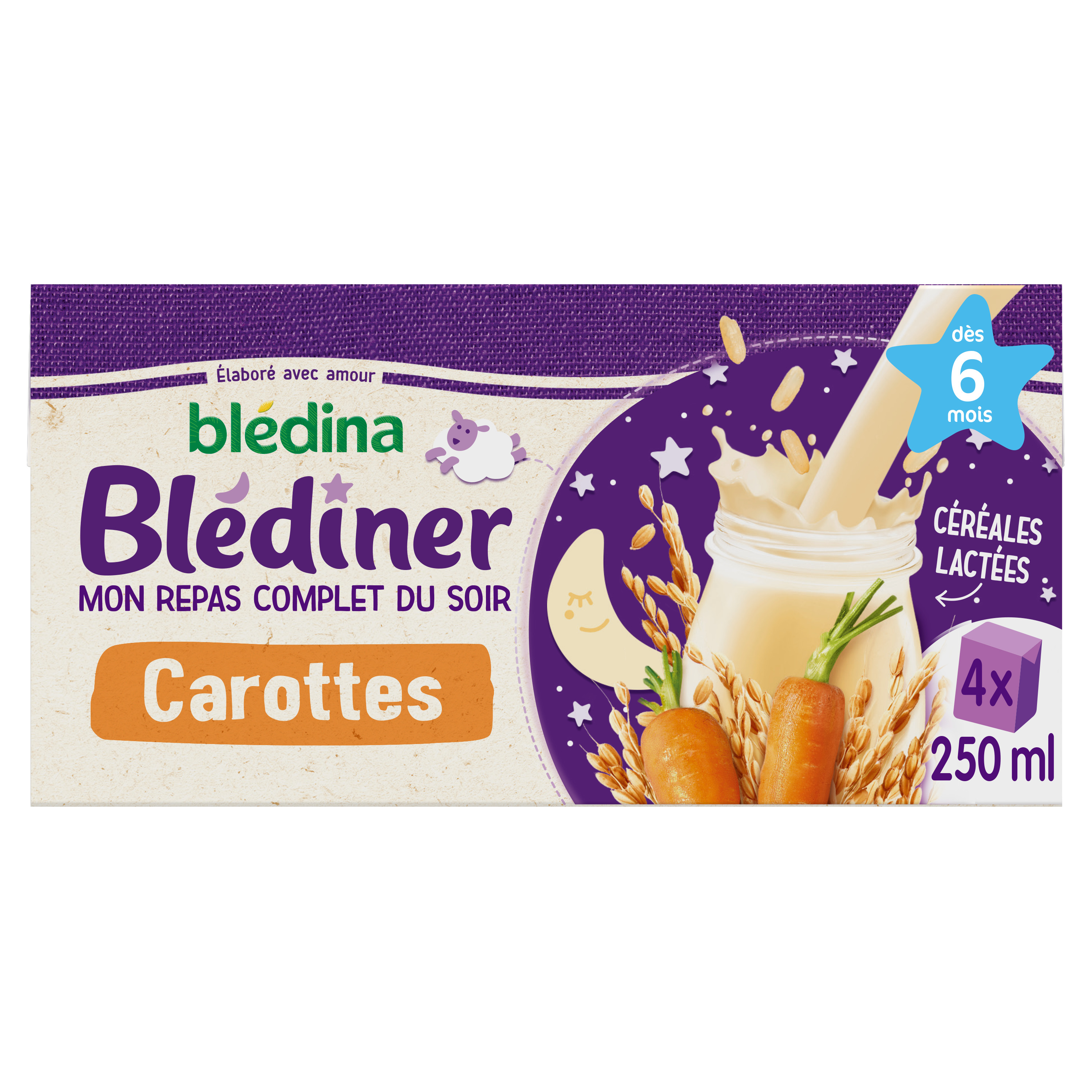 Blédina Blédidej Saveur Briochée Dès 6 mois - 4x250ml