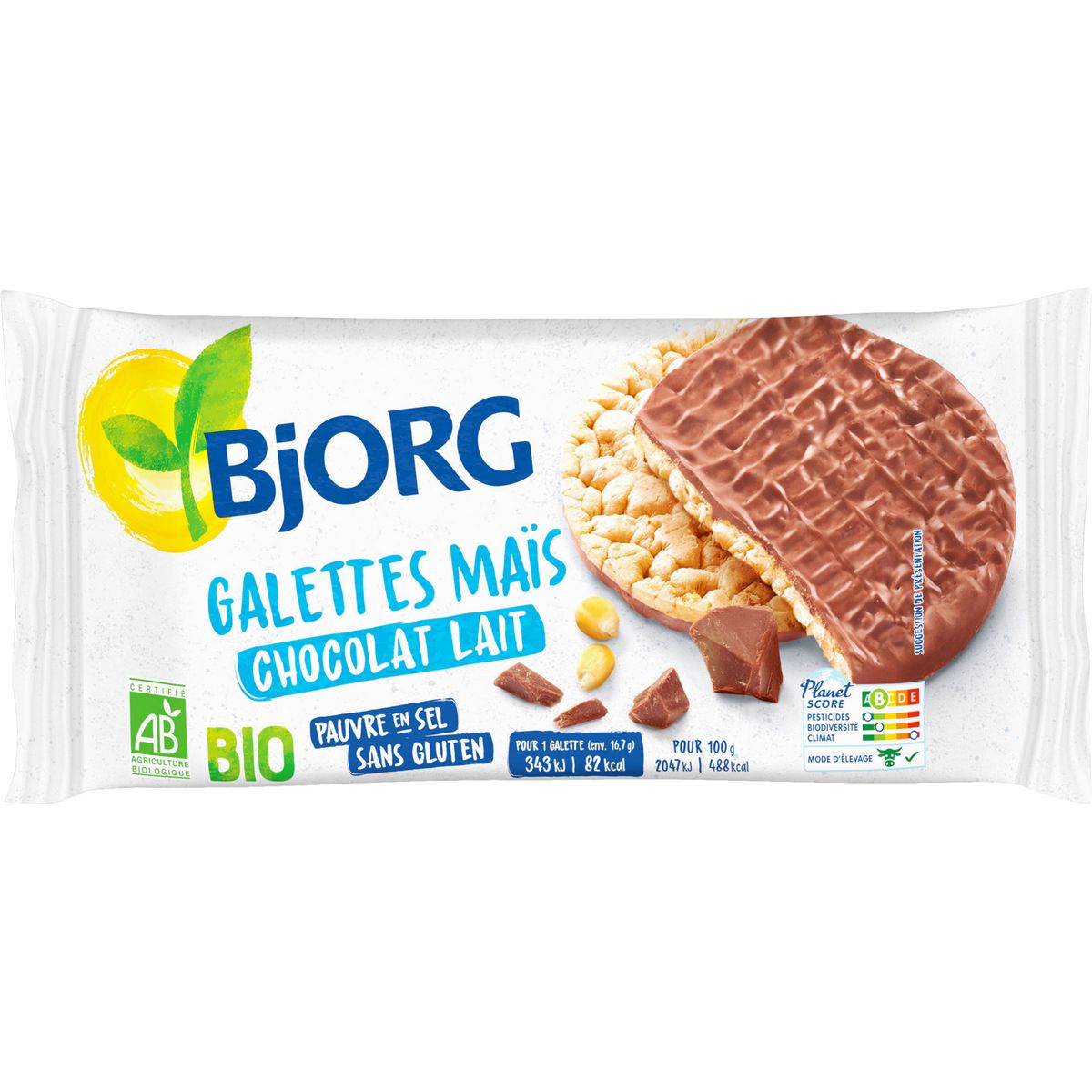 Galettes maïs extra fines 130g - Bjorg