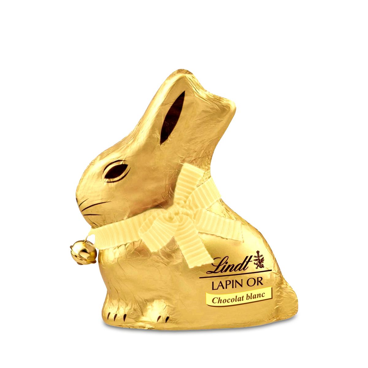 LINDT Lapin Or moulage chocolat blanc 1 pièce 200g