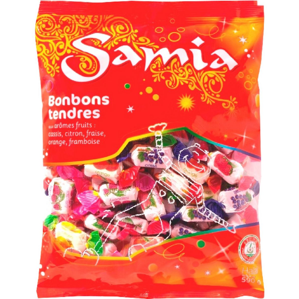 SAMIA Bonbons tendres halal 590g