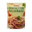AUCHAN Spaghettini à la bolognaise micro-ondable 2min, bœuf origine France 1 personne 200g