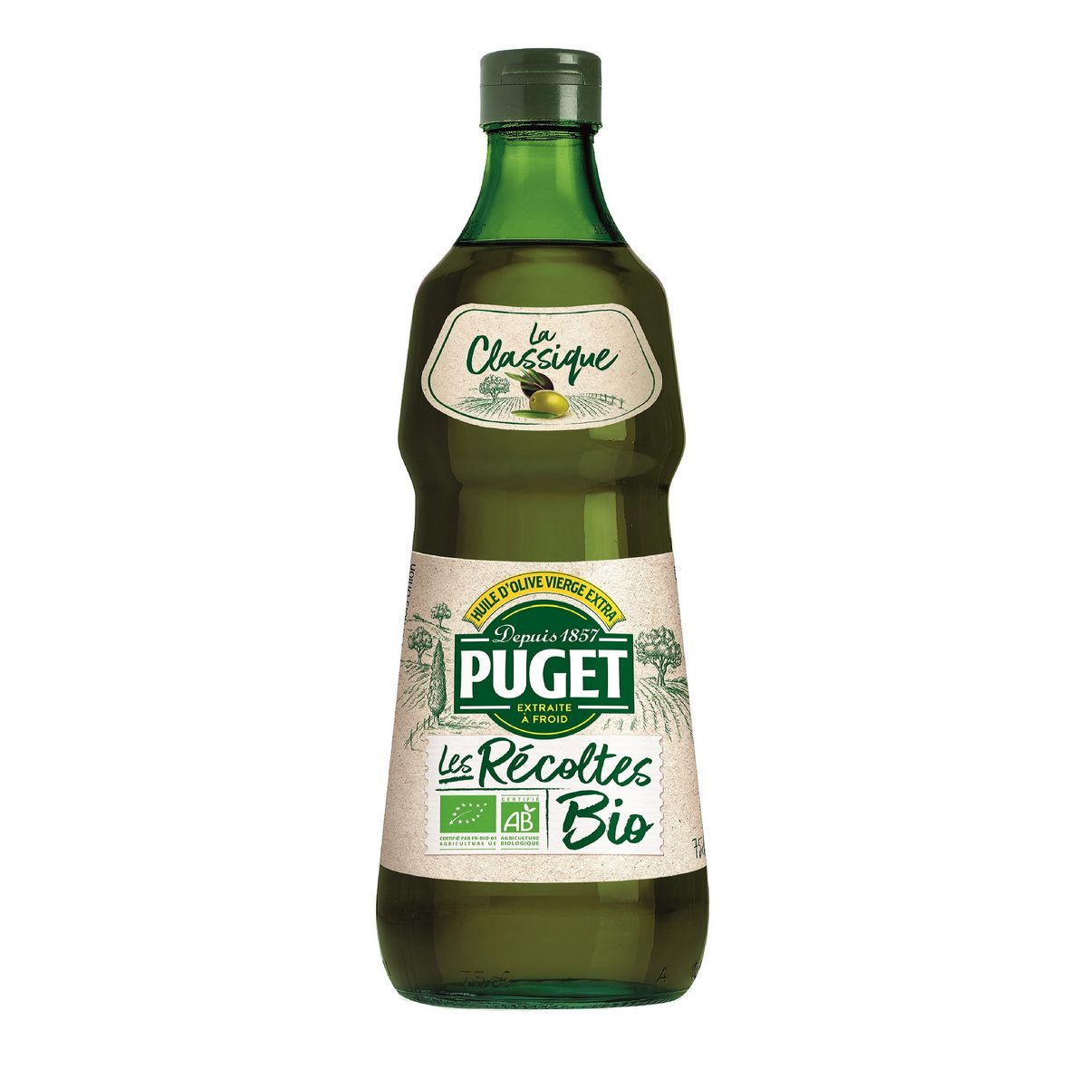 PUGET Huile d'olive vierge extra bio 75cl