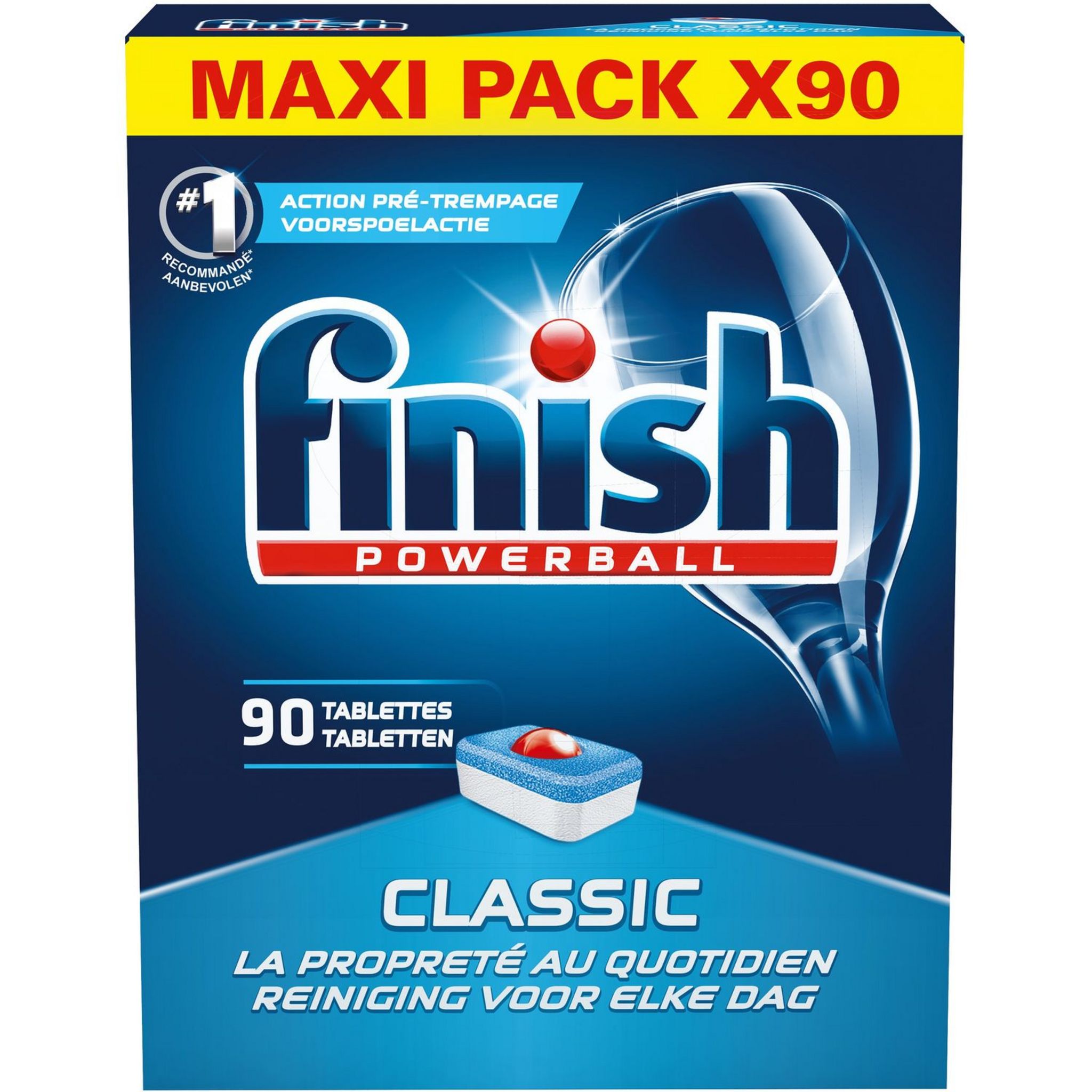 FINISH Powerball tablettes lave-vaisselle classic 40 tablettes pas cher 