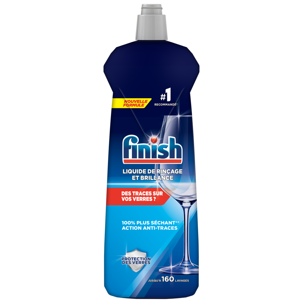 FINISH Liquide de rinçage et brillance lave-vaisselle 800ml pas