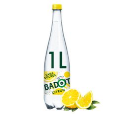 BADOIT Eau gazeuse aromatisée citron sans sucres 1l