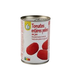 POUCE Tomates entières pelées au jus 2 portions 238g