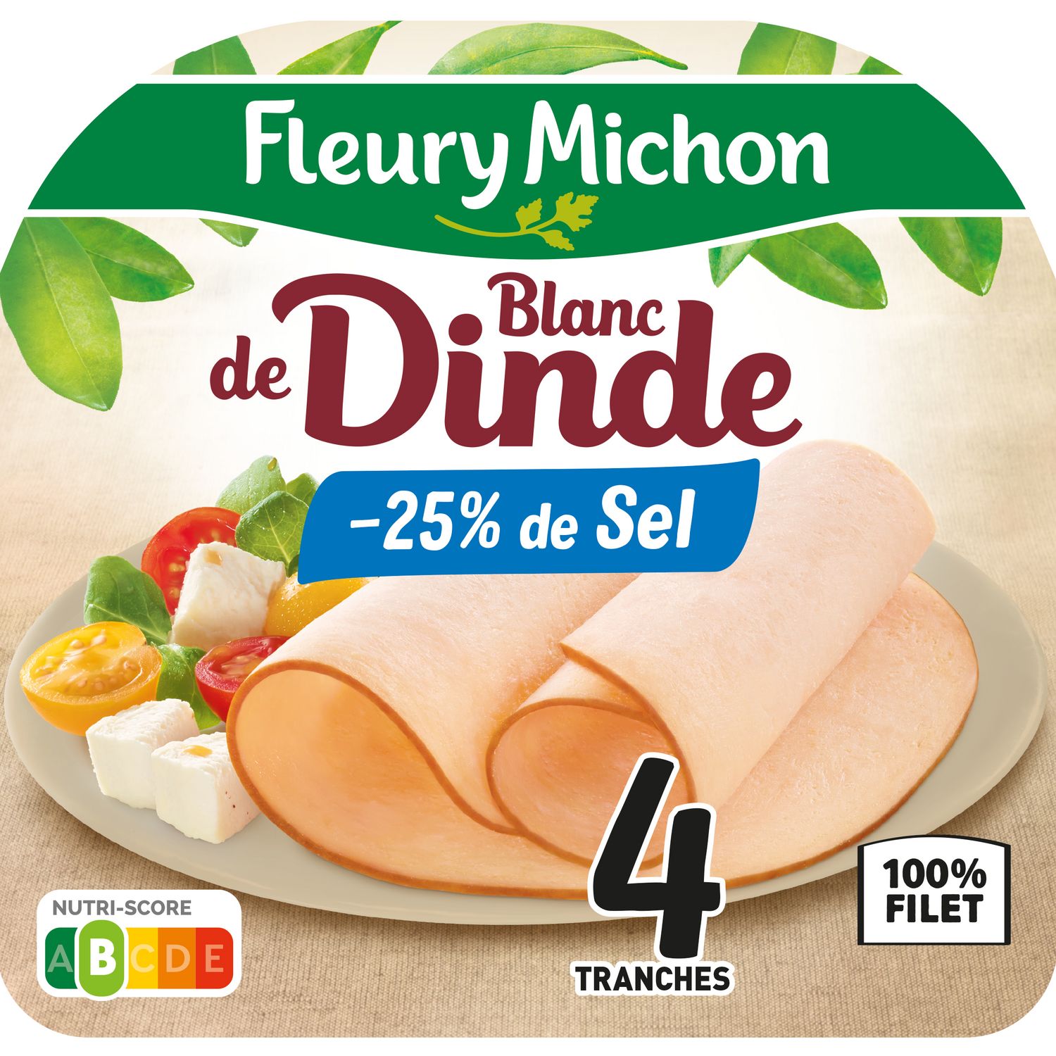 Le Tranché Fin (-25% de sel) (lot 2x4+2 tranches gratuites) - Fleury Michon  - 300 g