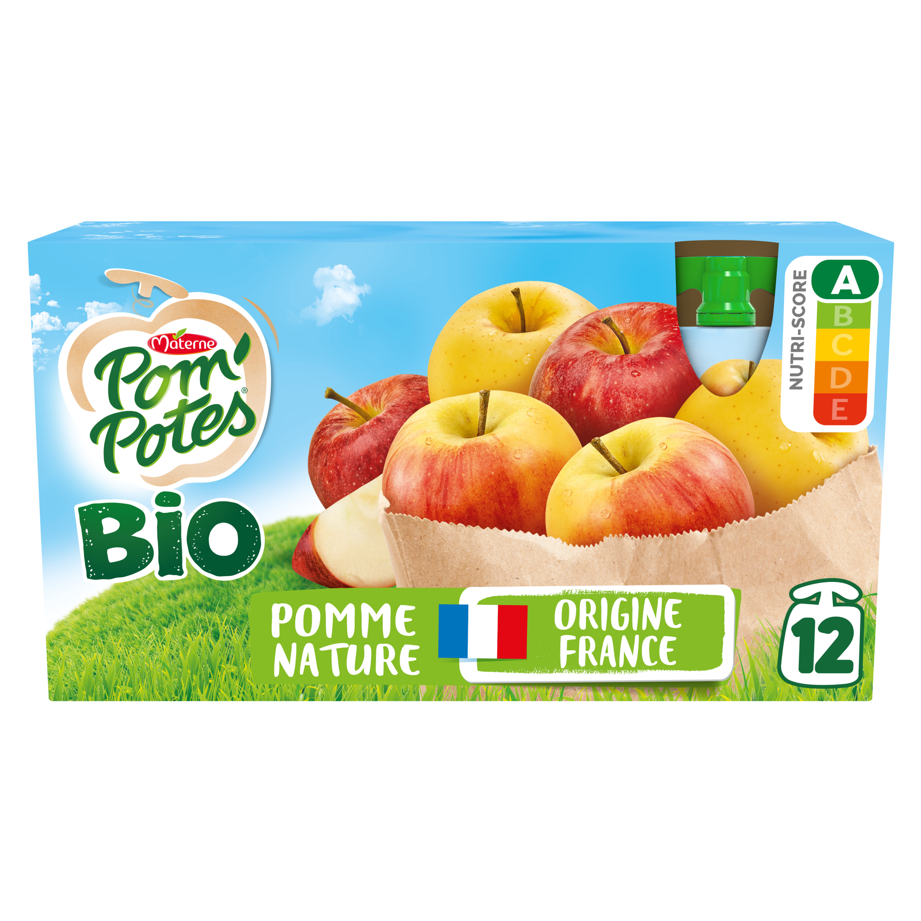 Livraison à domicile Pom Potes Pom'Potes pomme fraise, 4x90g