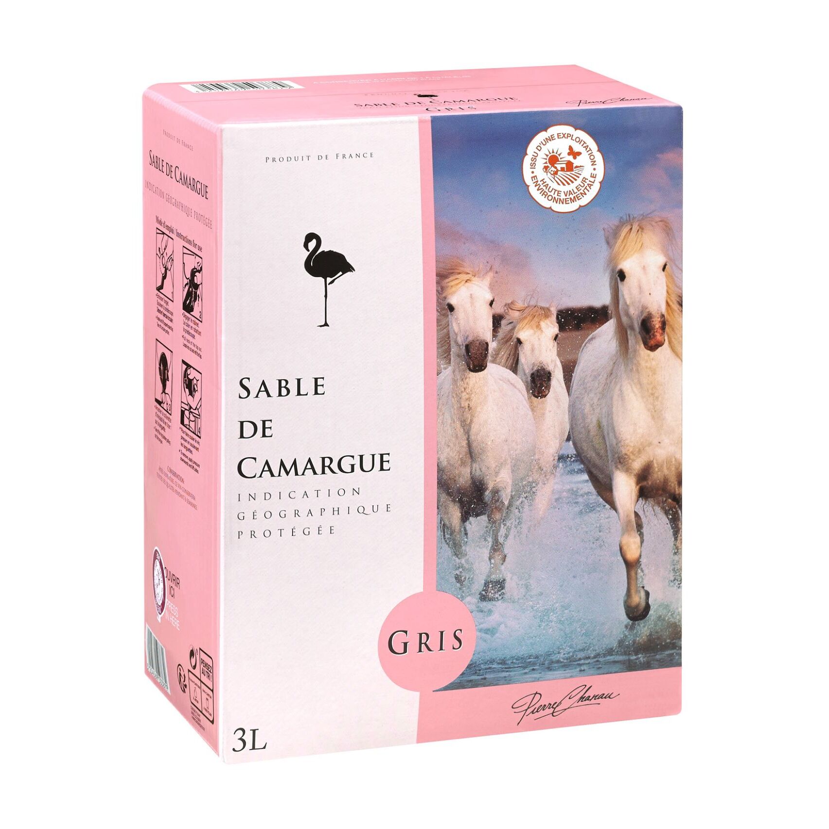 IGP pas rosé format BON PIERRE CHANAU gris LE Grand Sable-de-Camargue cher 3L CULTIVONS