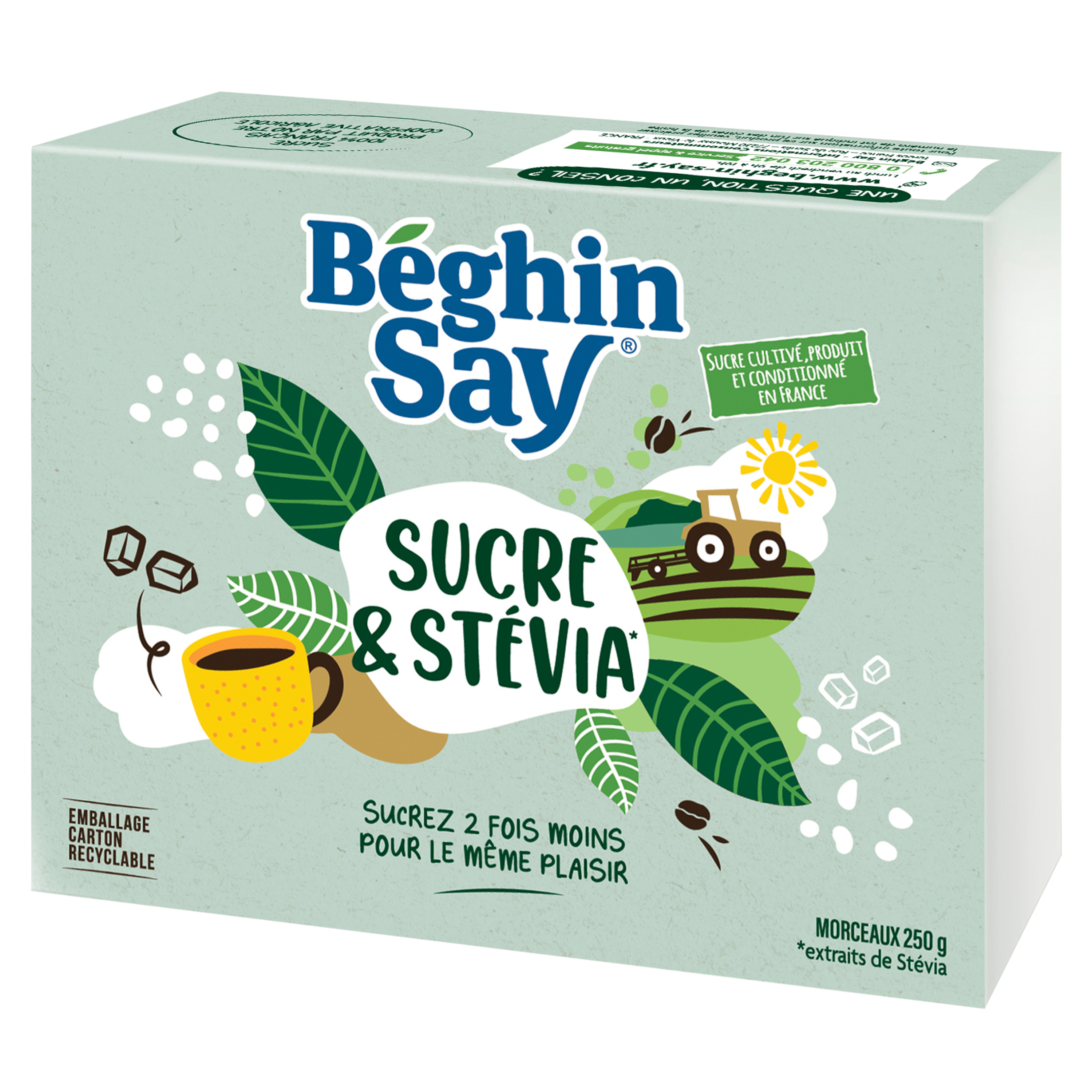 BEGHIN SAY - SUCRE EN POUDRE Boite de 1 kg - Sucre et Edulcorant