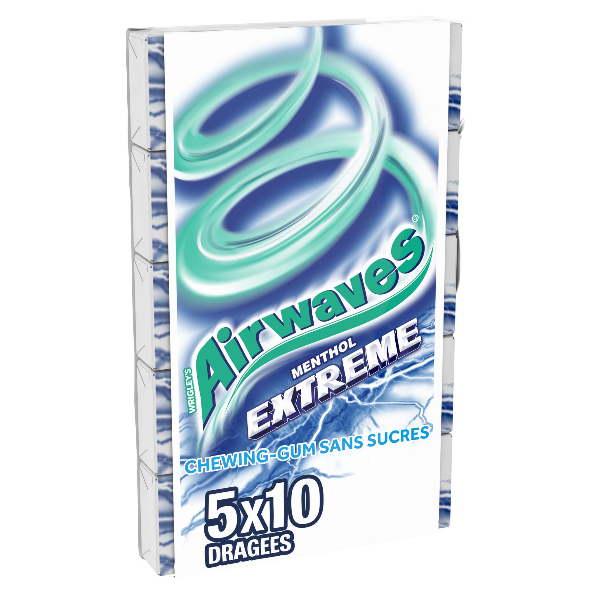 Chewing-gum sans sucres aux goûts menthol et menthe - Airwaves