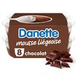 DANETTE Mousse au chocolat liégeoise 8x80g