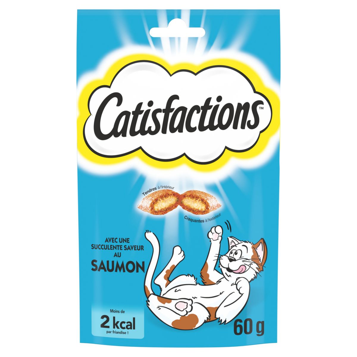 CATISFACTIONS Friandises au saumon pour chat 60g