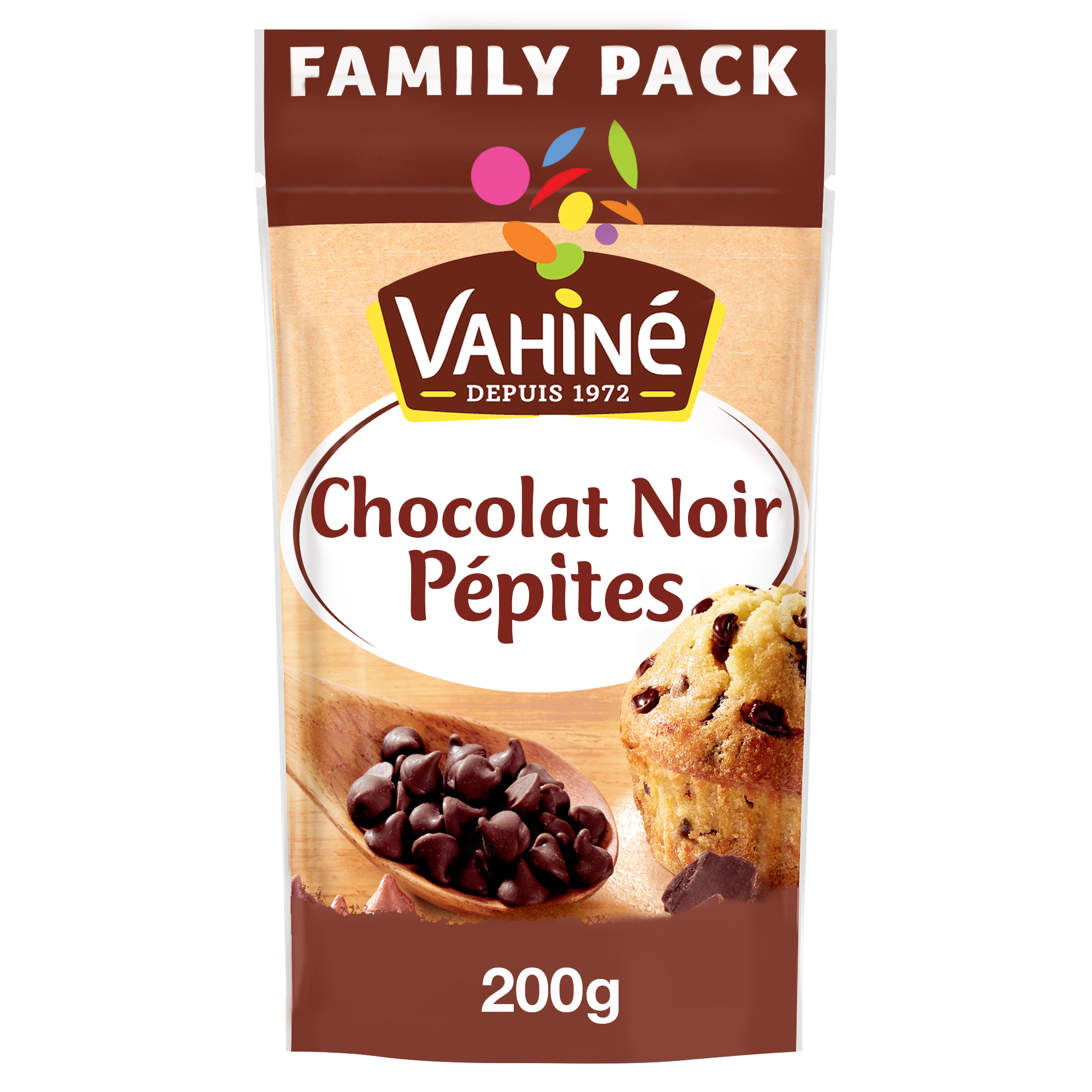 AUCHAN BIO Pépites de chocolat noir 100g pas cher 