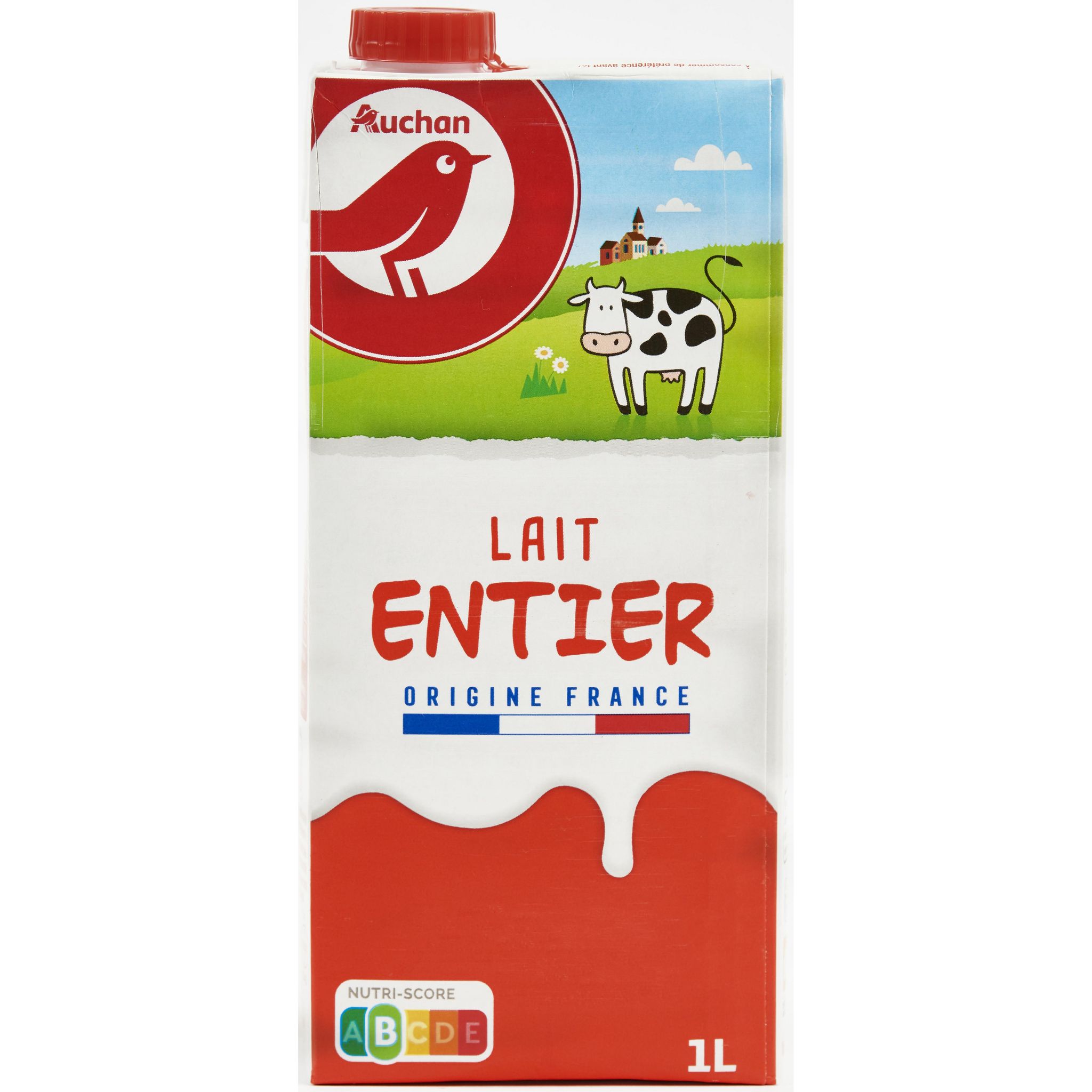 AUCHAN Lait entier 1L pas cher 