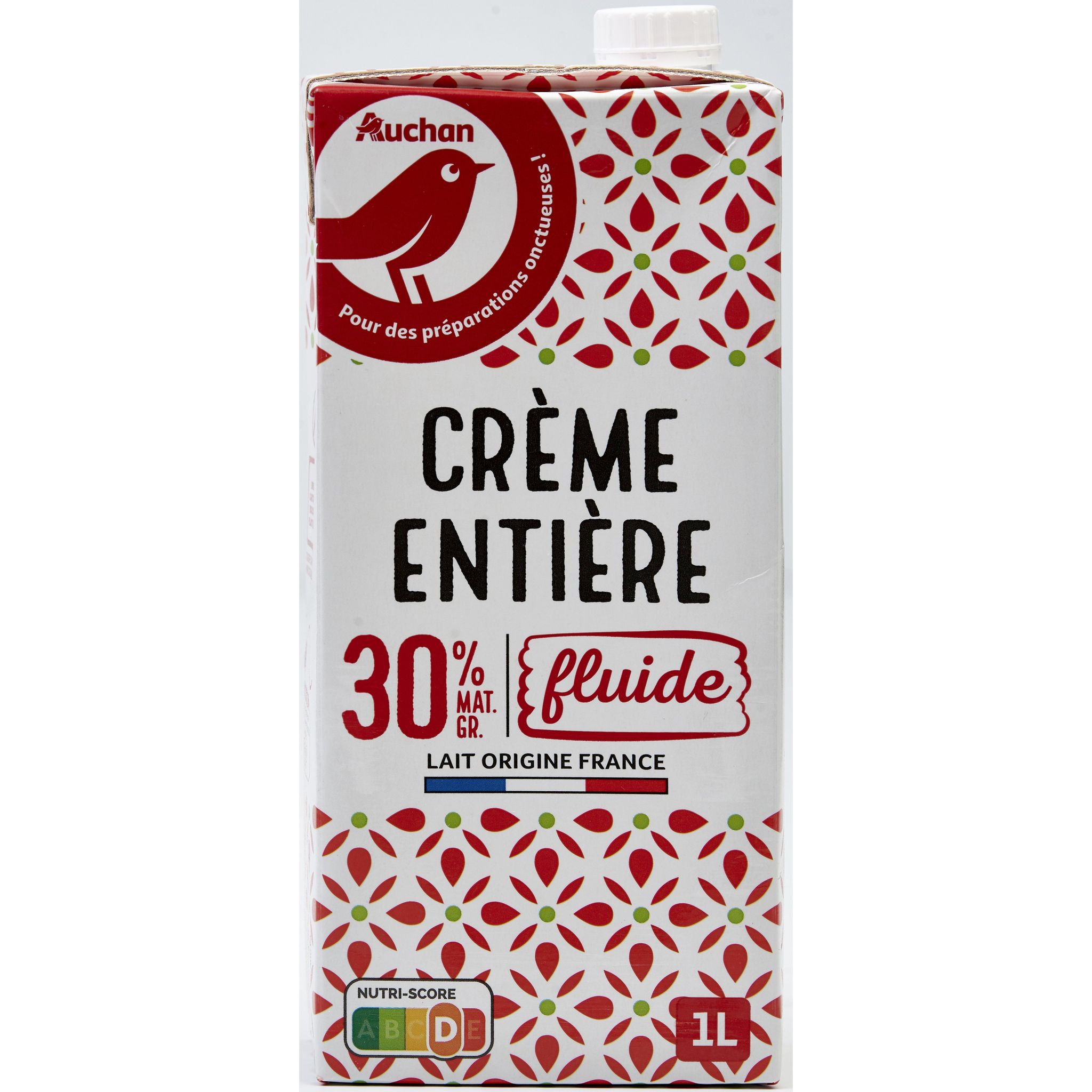 La Crème liquide entière UHT 30% Tendre Pré - mon-marché.fr