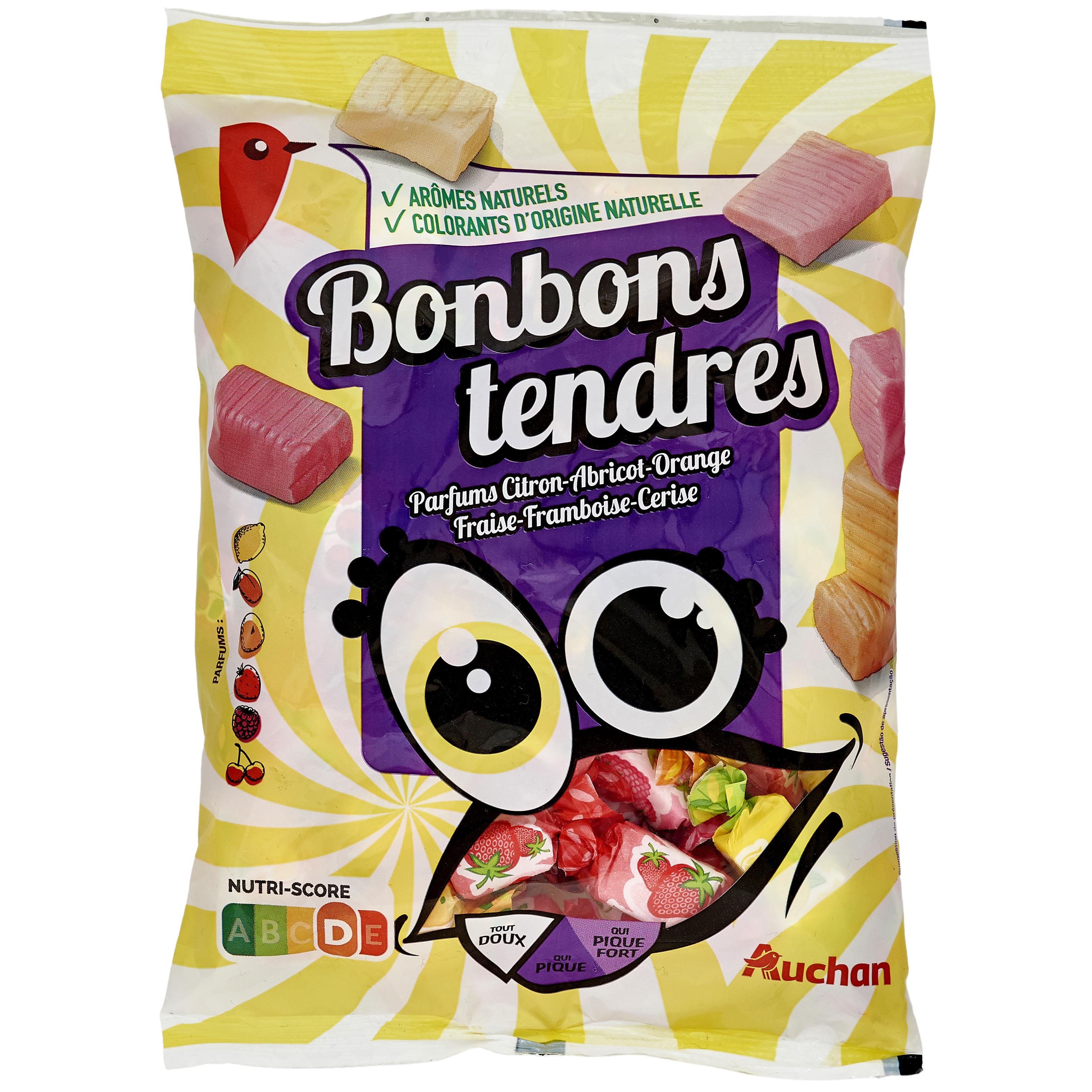 Bonbons tendres aux fruits sans sucre ajoute 100g - D