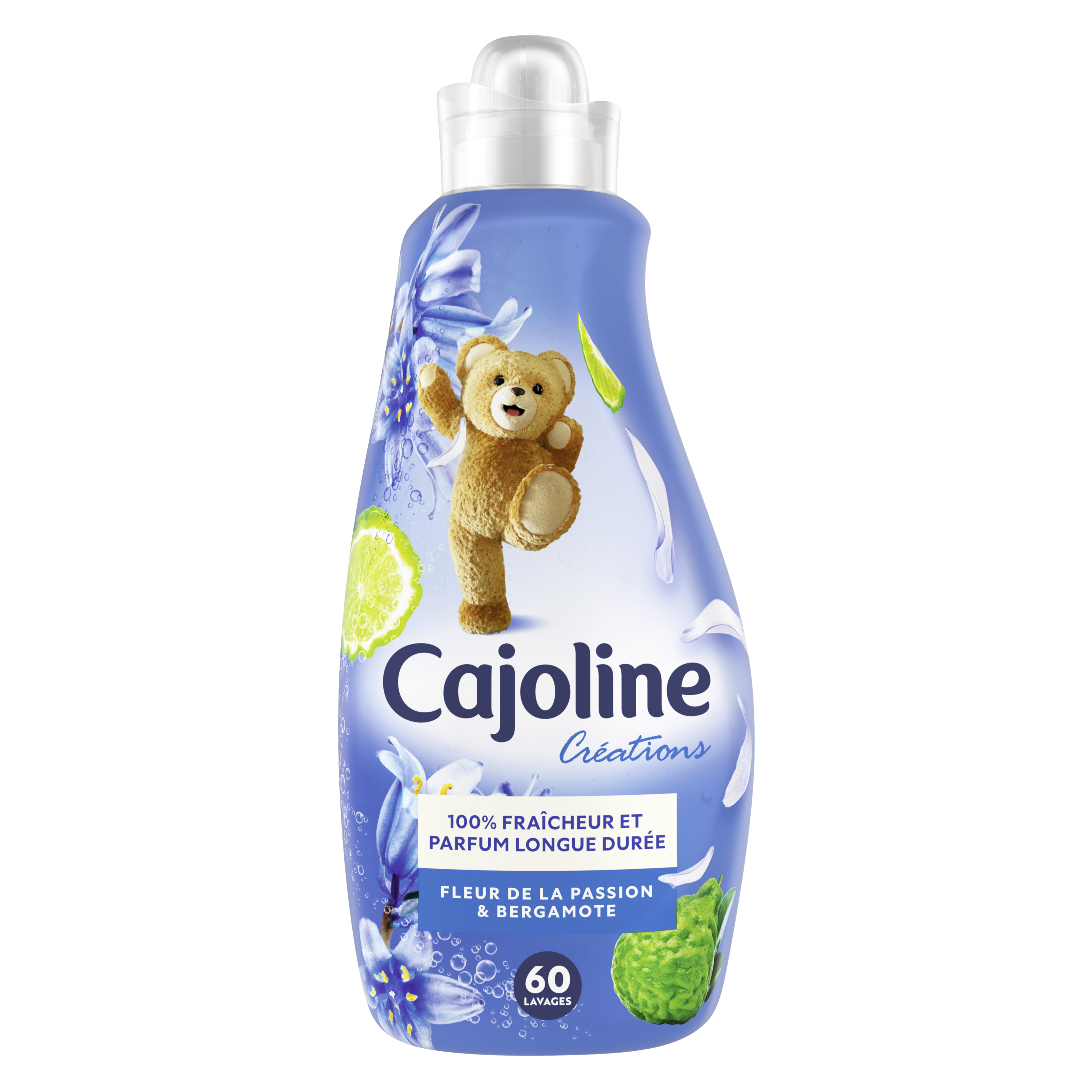 Cajoline Créations Adoucissant Concentré Fraîcheur Ensoleillée Bouteille  1,5L 60 Lavages - 1500 ml