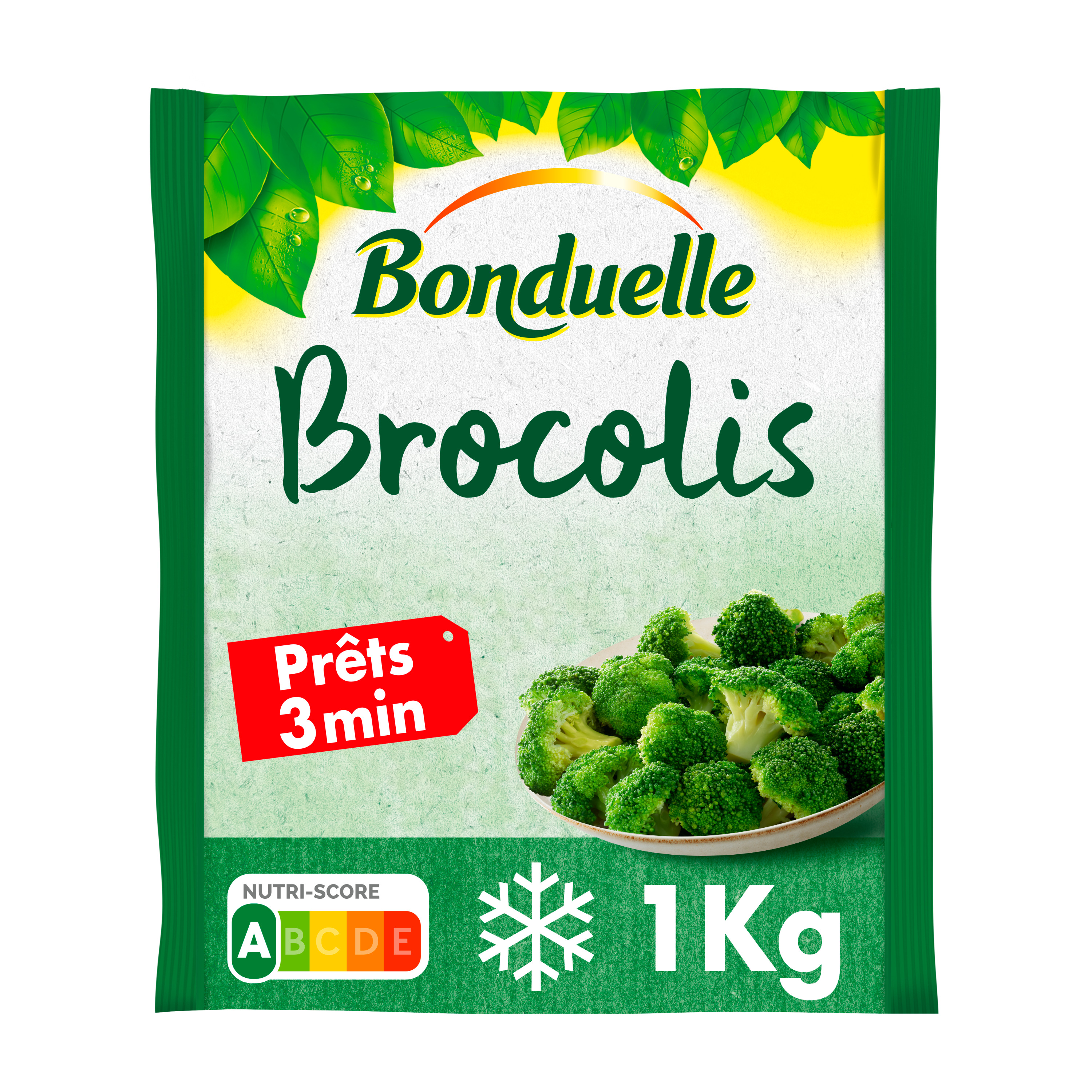 AUCHAN Brocolis déjà cuit 3-4 portions 750g pas cher 