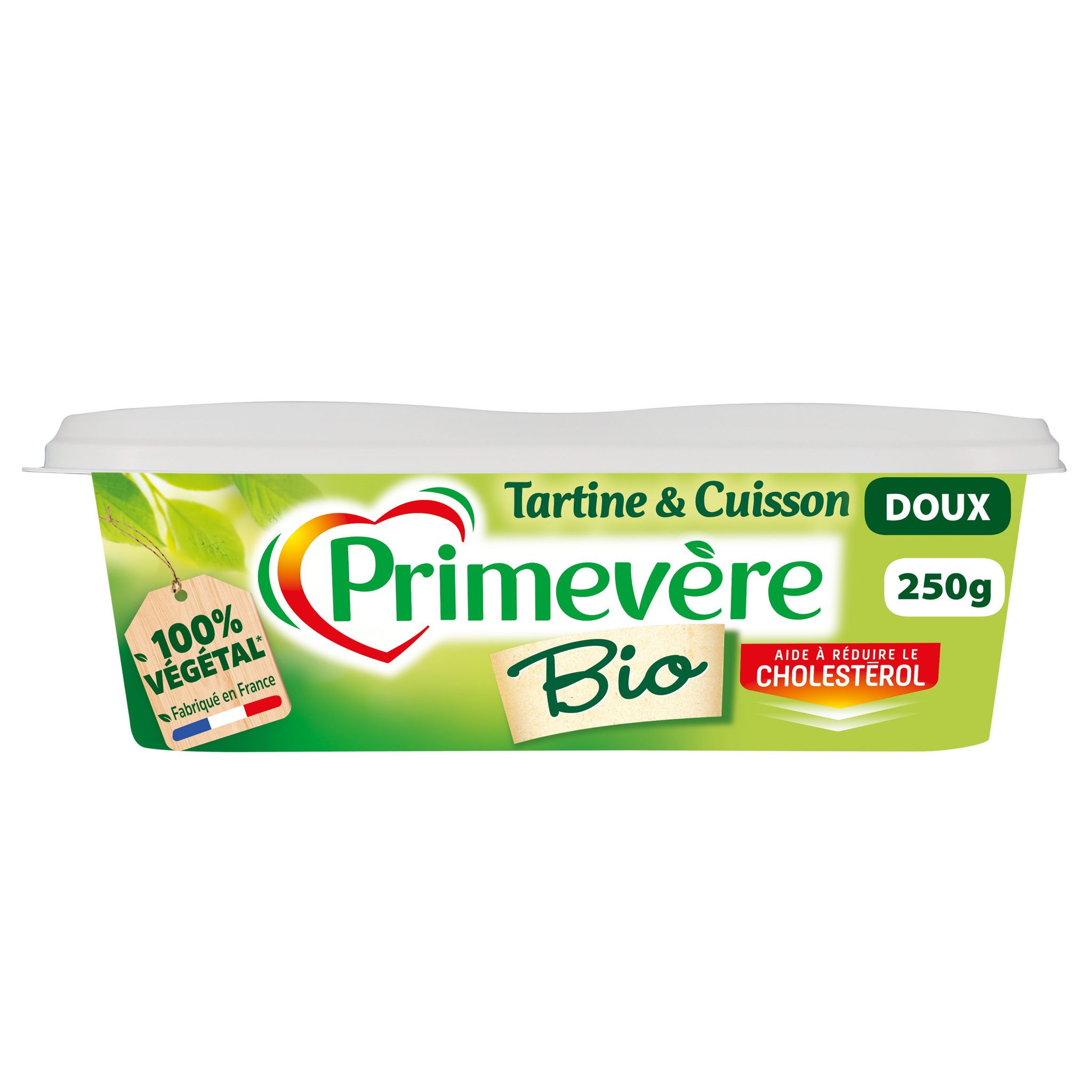 PRIMEVERE Margarine doux pour tartine 500g+10% offert 550g pas cher 