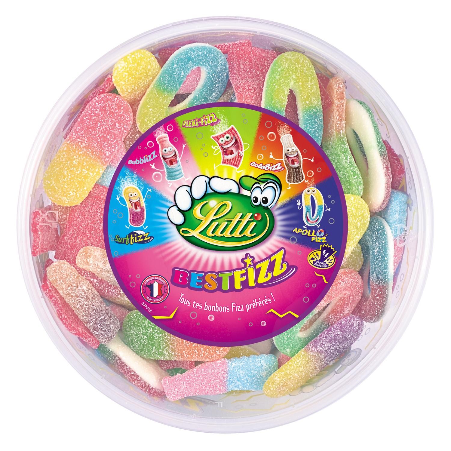 LUTTI Best fizz 350g pas cher 