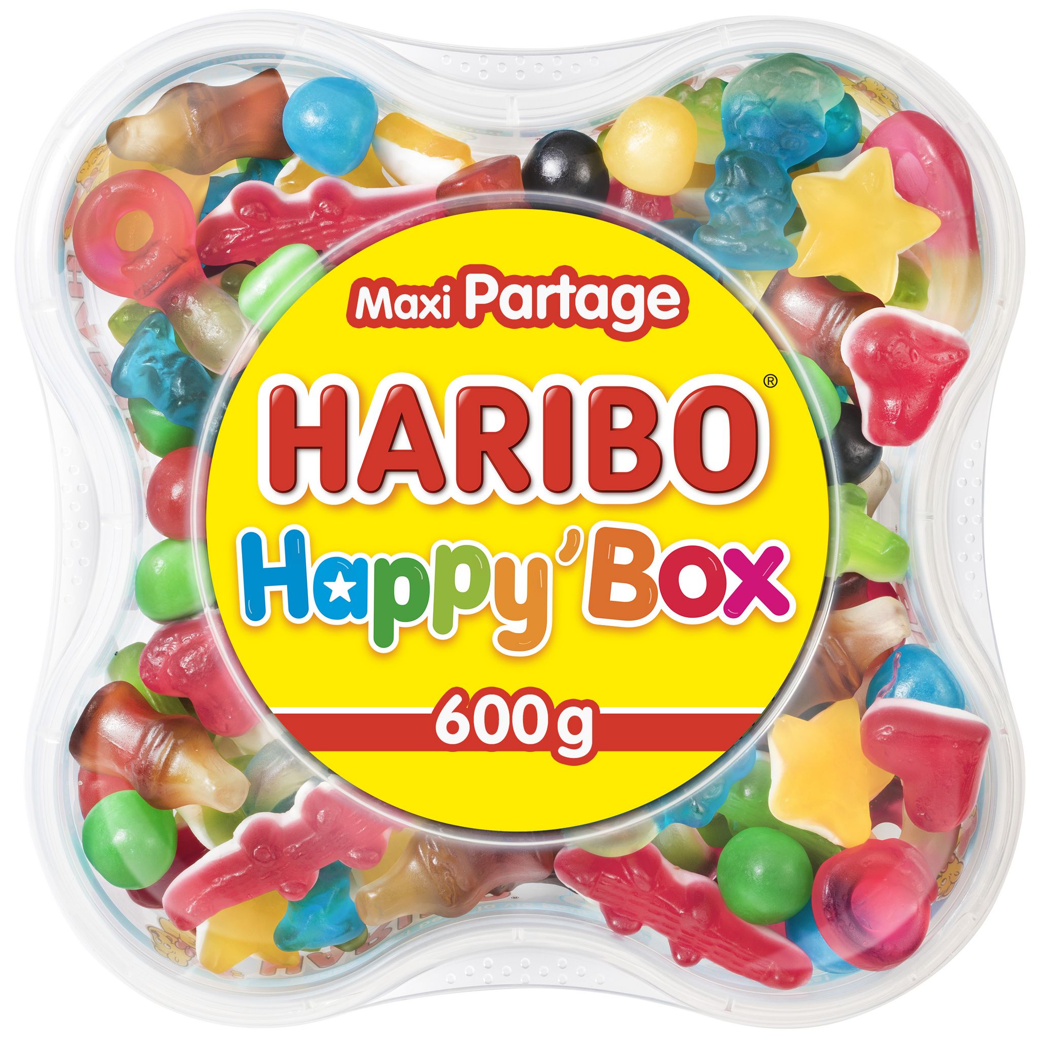 HARIBO Happy'box Boite d'assortiment de bonbons 600g pas cher