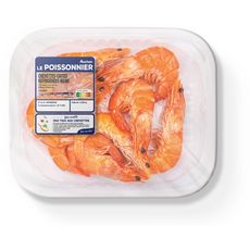 AUCHAN LE POISSONNIER Crevettes cuites 60/80 400g