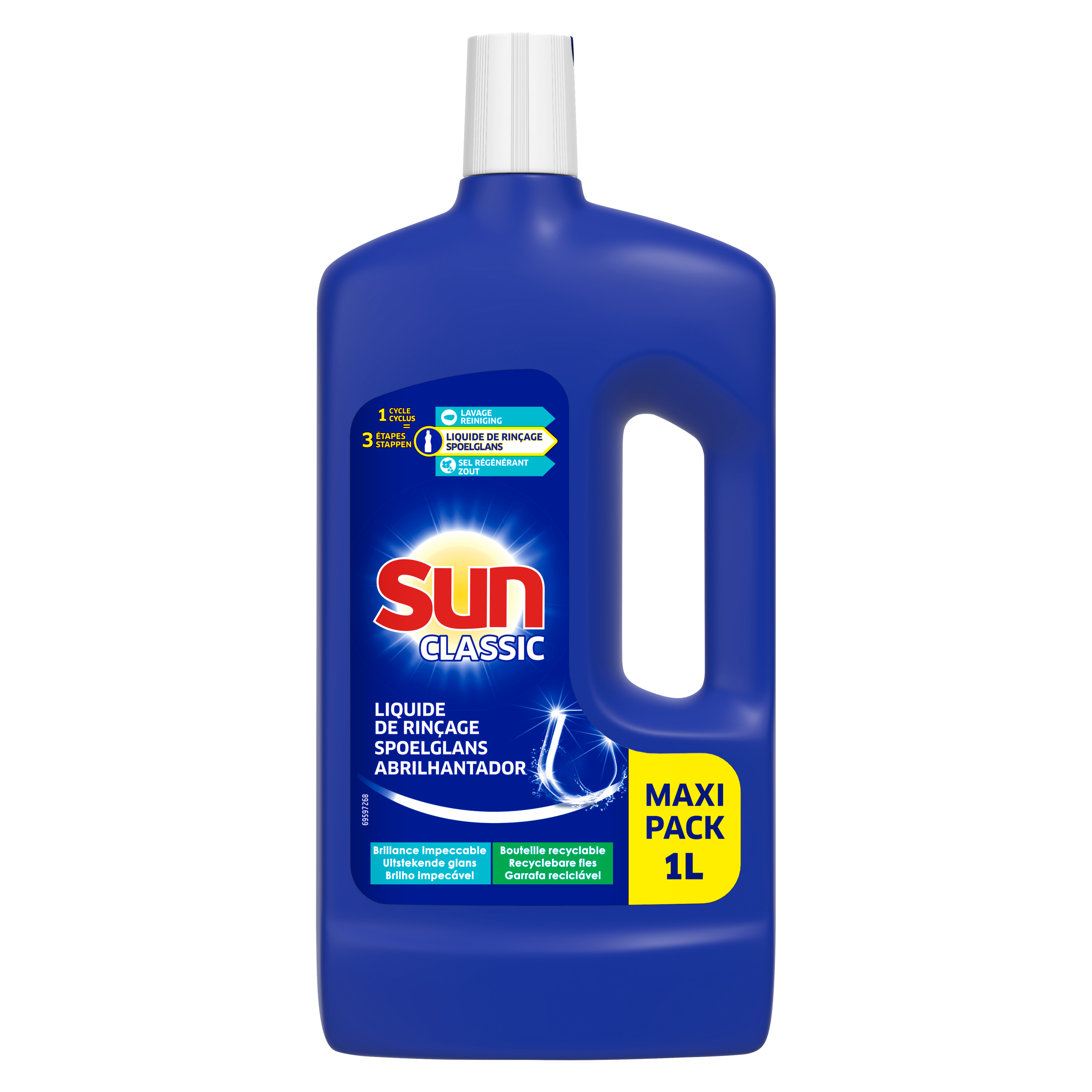 Liquide de rinçage Sun 'Classic' 750ML - Liquide de rinçage pour