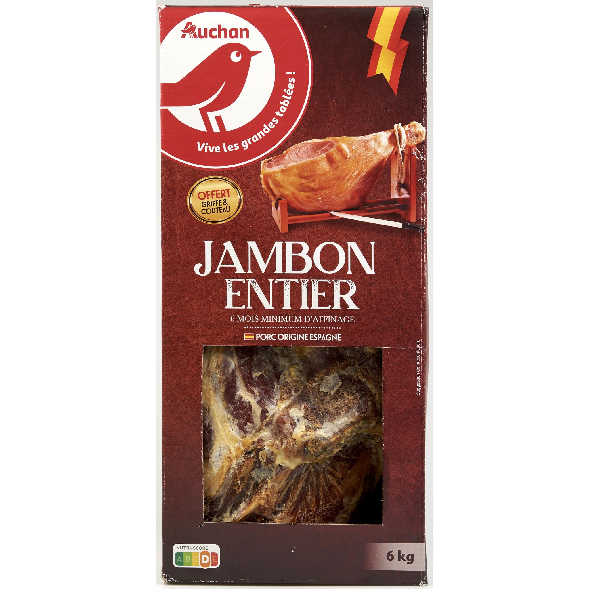 jambon serrano entier avec os