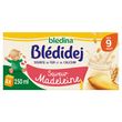 BLEDINA Blédidej céréales lactées à la madeleine dès 9 mois 4x250ml
