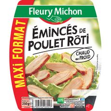 FLEURY MICHON Emincés de poulet rôti sans nitrite 250g
