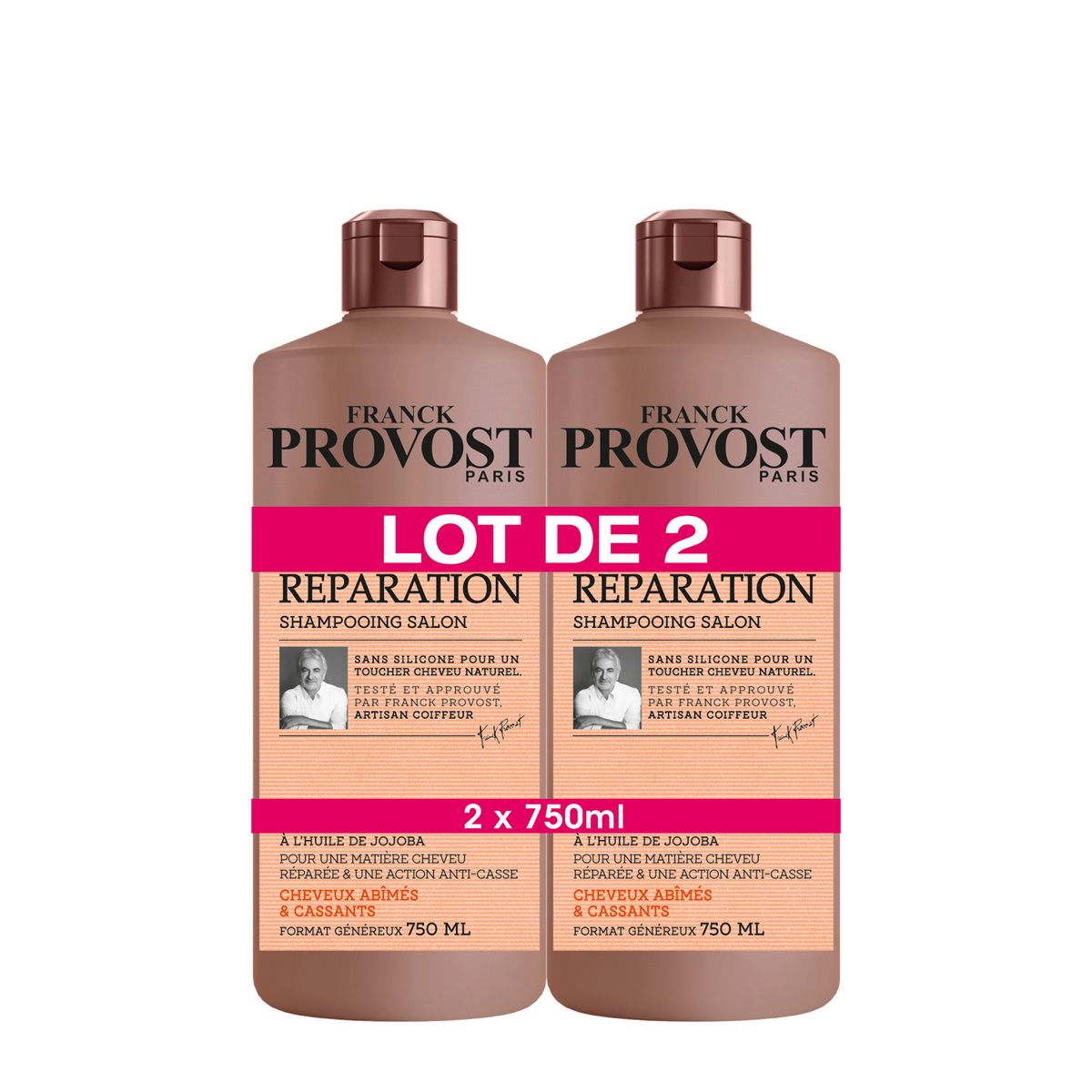Franck provost expert réparation shampoing professionnel cheveux abîmés