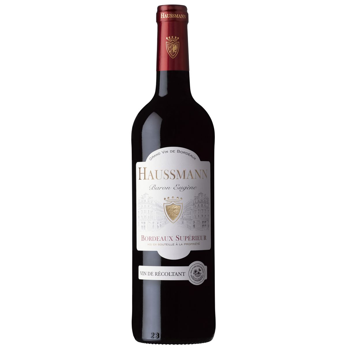 Vin rouge Bordeaux supérieur Haussman 75cl