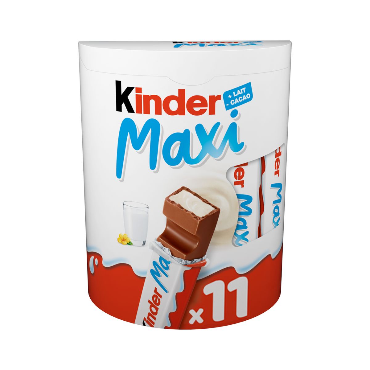 KINDER Maxi barres chocolatées 11 barres 231g pas cher 