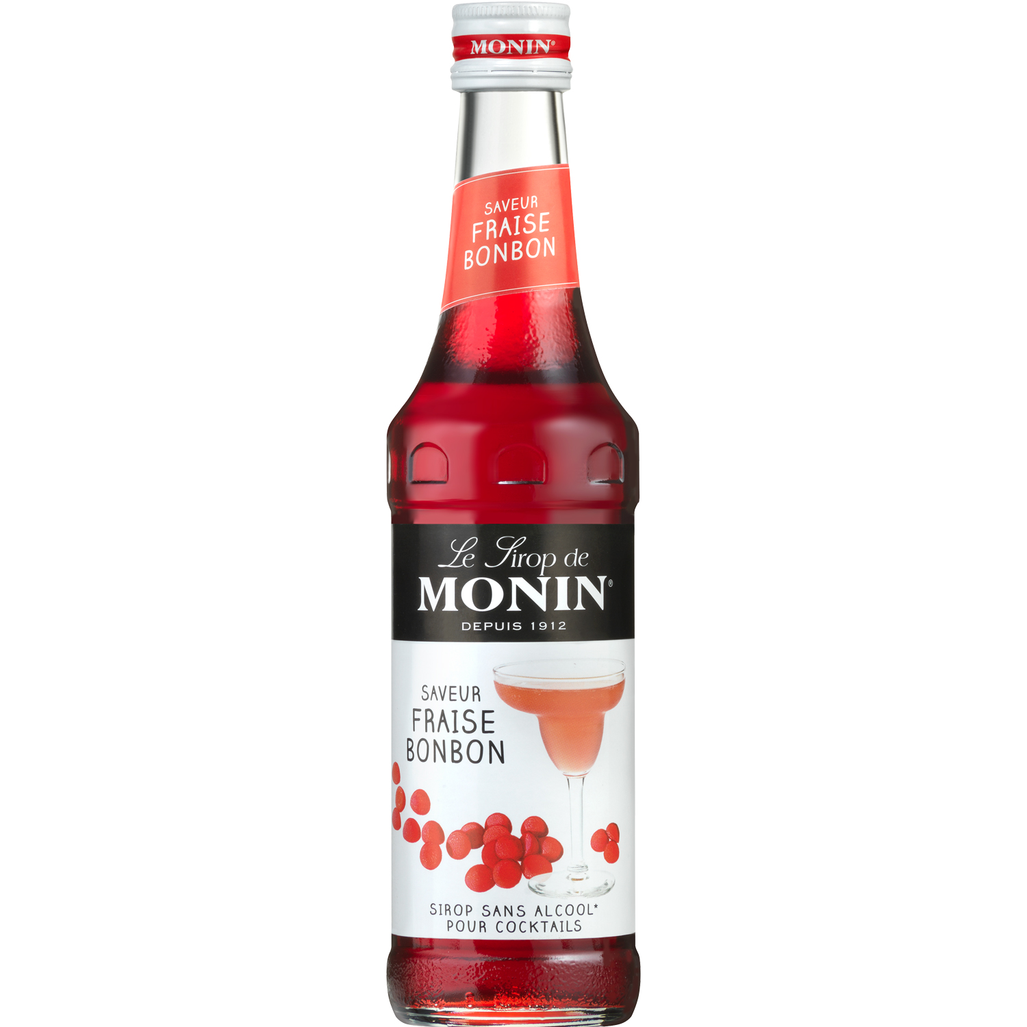 SIROP MONIN Sirop grenadine sans alcool pour cocktail bouteille verre 33cl  pas cher 