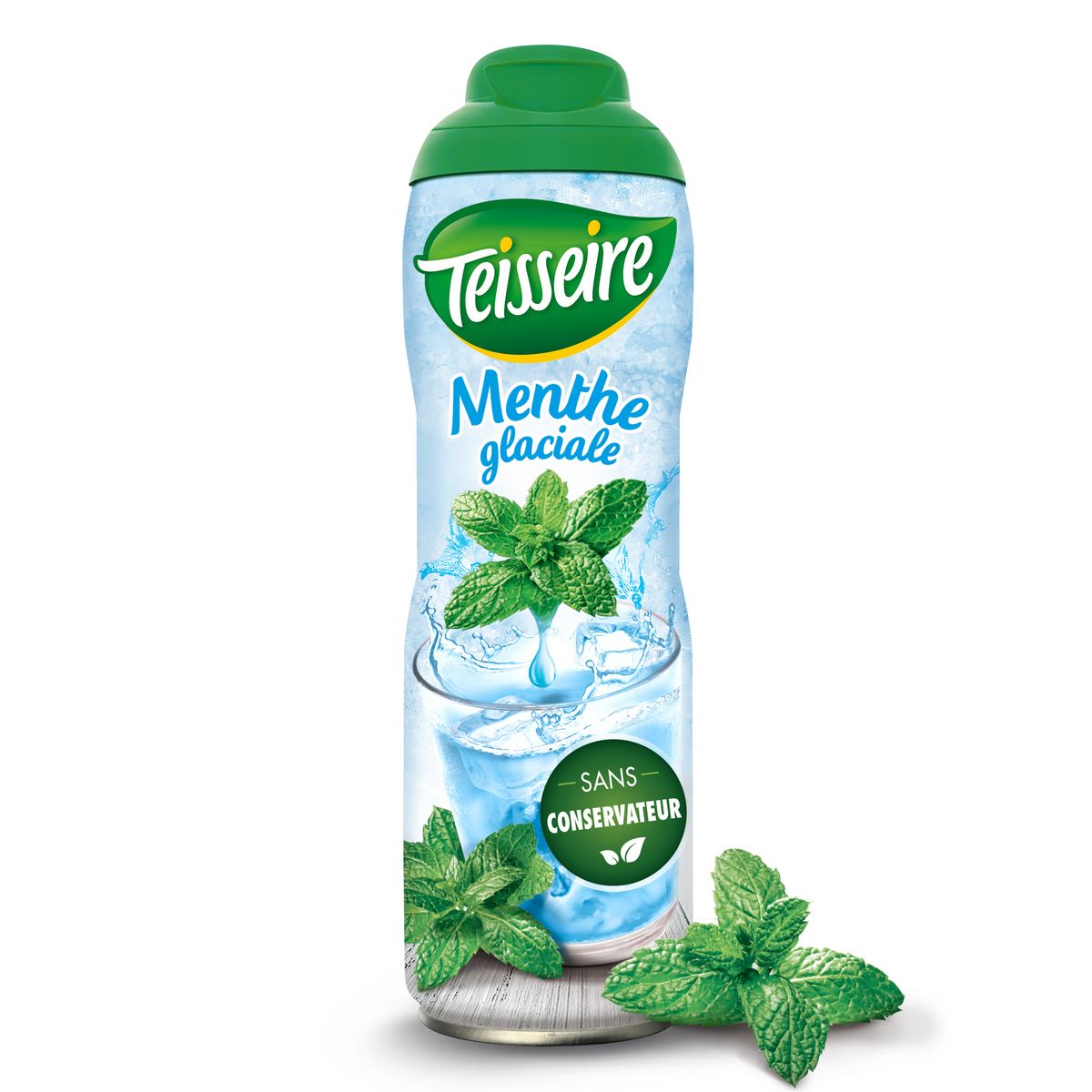 TEISSEIRE Sirop de plante menthe glaciale bidon 60cl pas cher 