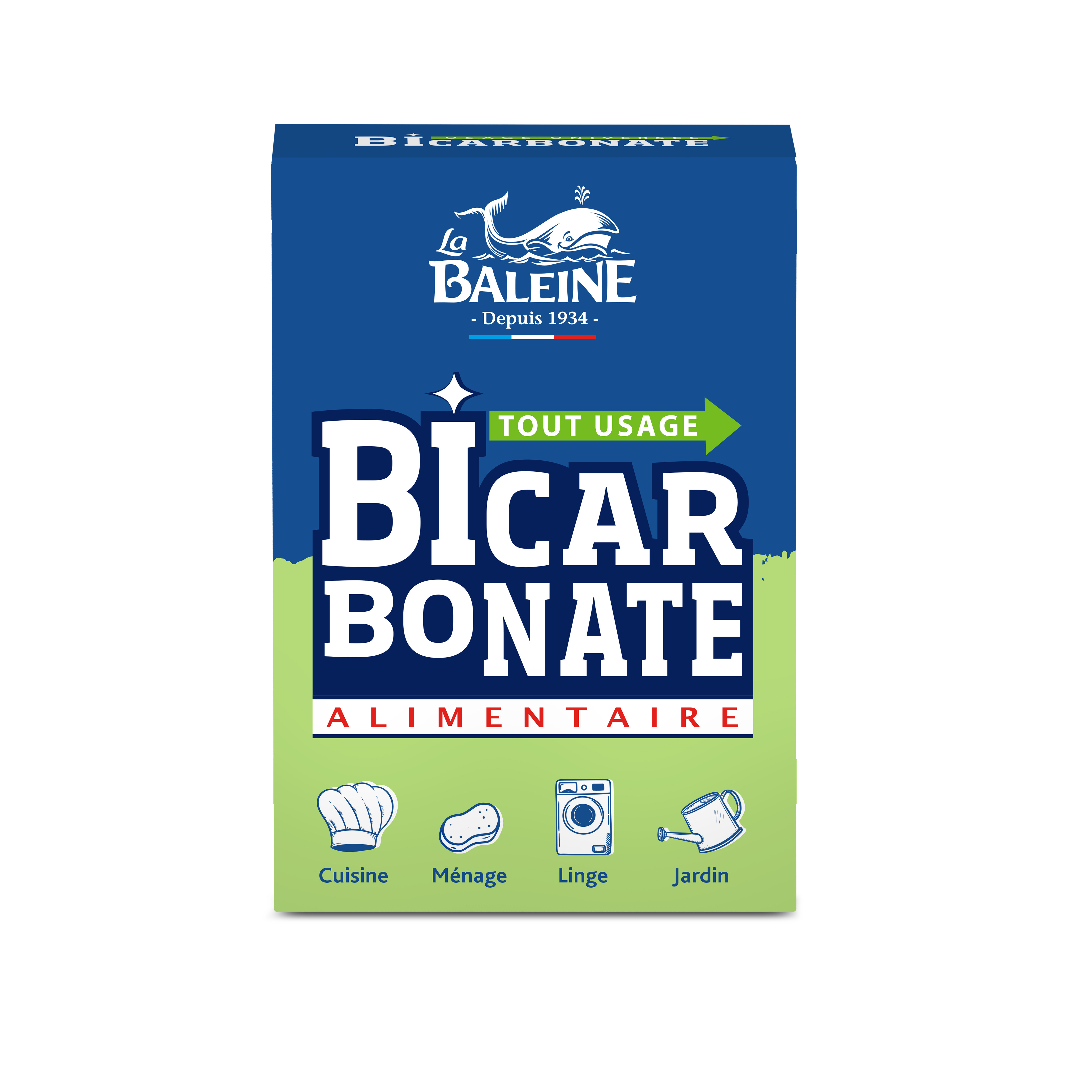 LA BALEINE Bicarbonate alimentaire usage universel 800g pas cher 