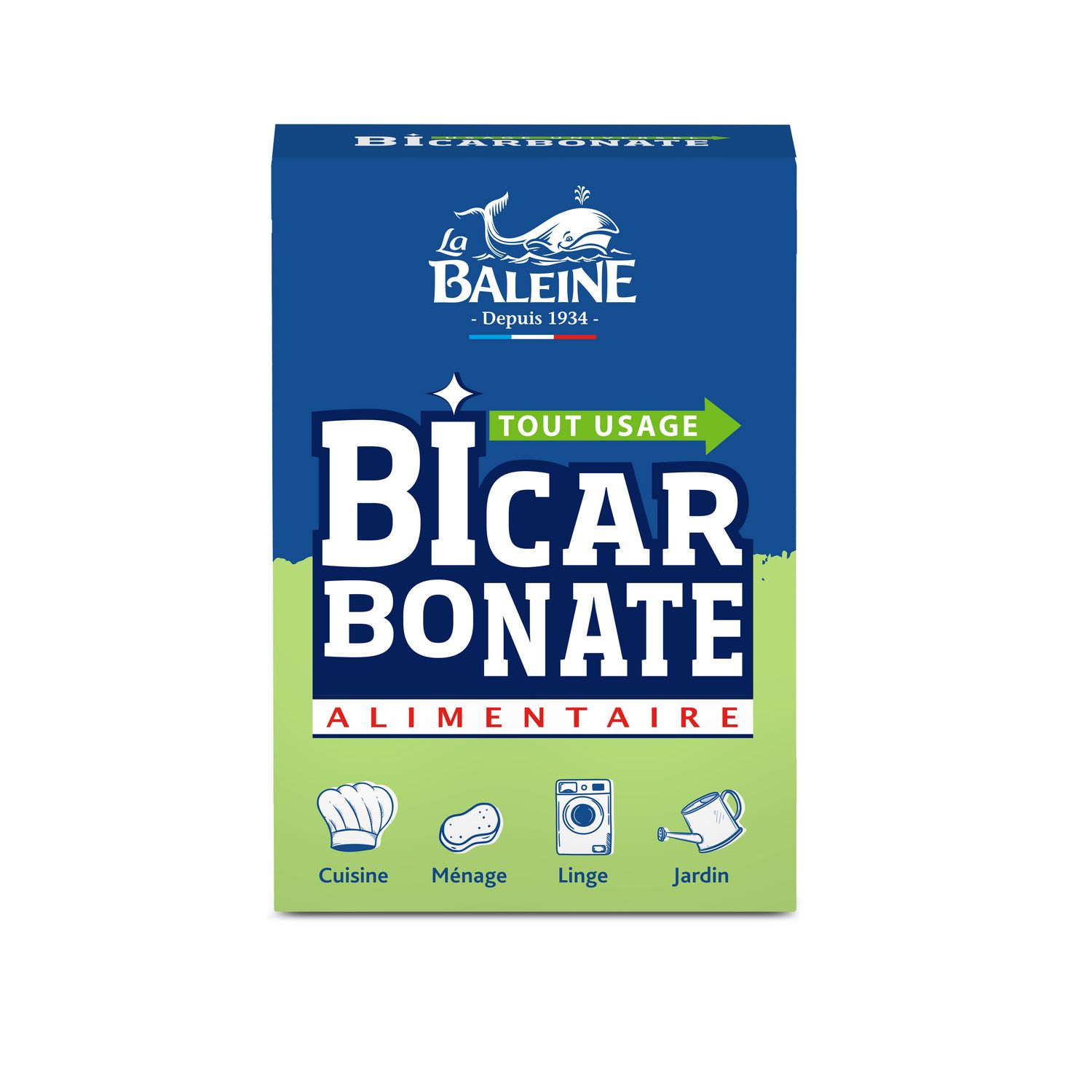 LA BALEINE Bicarbonate alimentaire usage universel 400g pas cher 