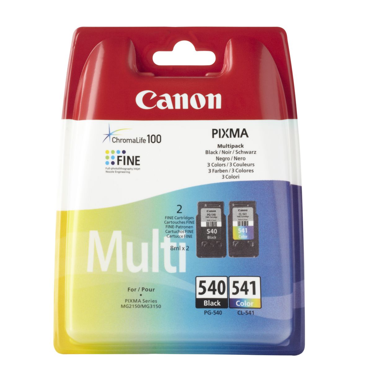 CANON Cartouche d'encre PG-540/CL-541 Multipack BK + Col pas cher