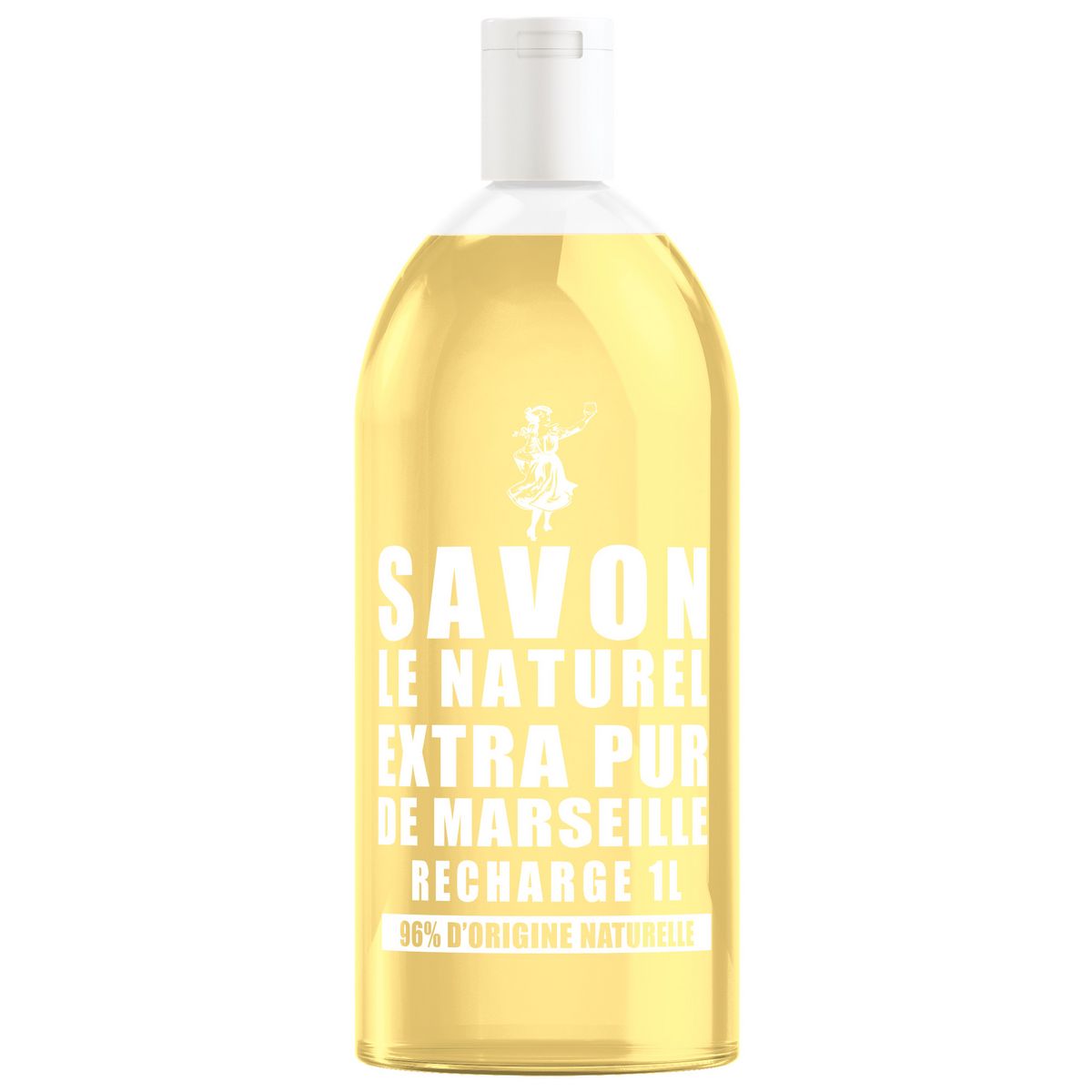 SAVON LE NATUREL Recharge savon liquide mains extra pur de Marseille 1l