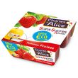 CHARLES & ALICE Spécialité pommes fraises sans sucres ajoutés 4x100g
