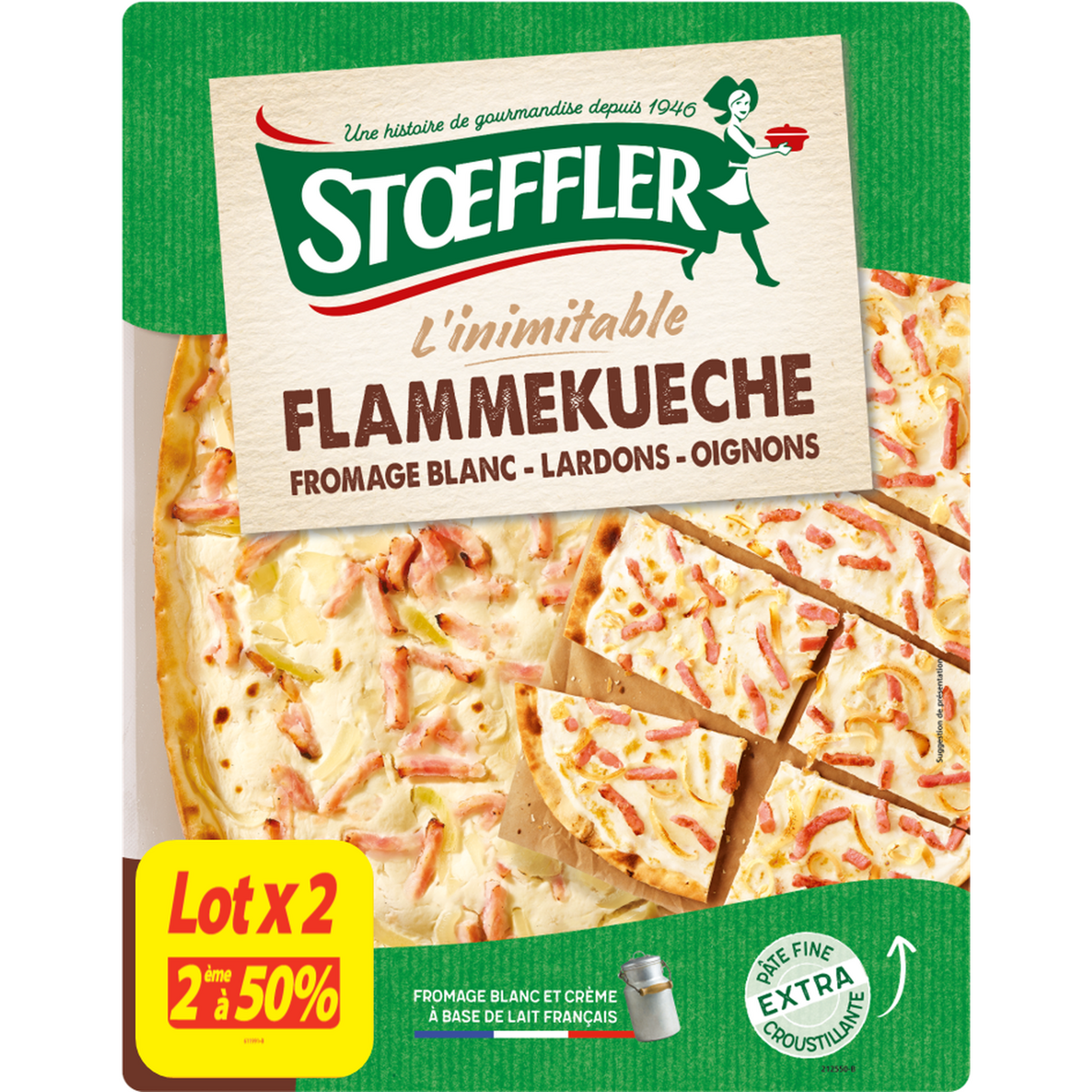 STOEFFLER Flammekueche lardons 2 pièces 2x350g
