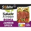 SODEBO Salade & Compagnie Roma jambon speck crudités pâtes sans couverts 320g