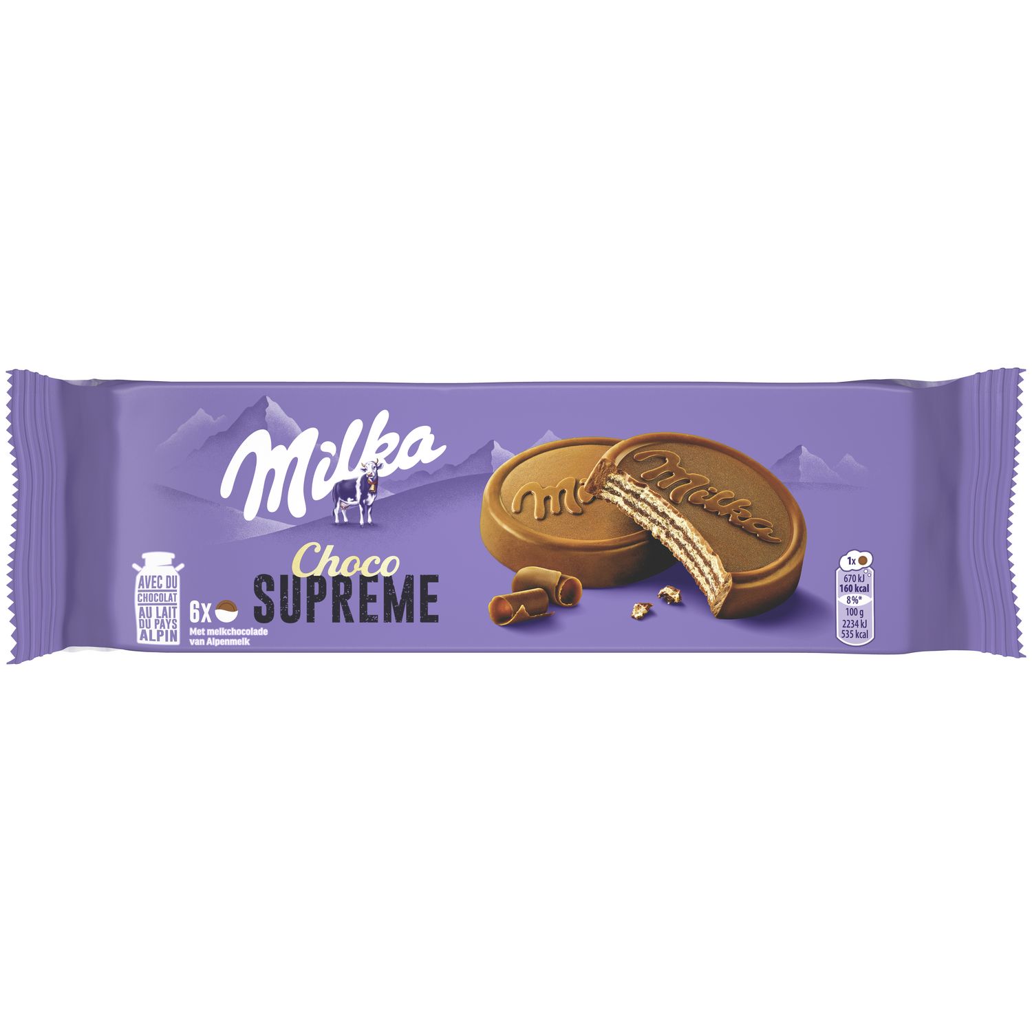 Biscuits Choco Supreme Milka x6 - 180g