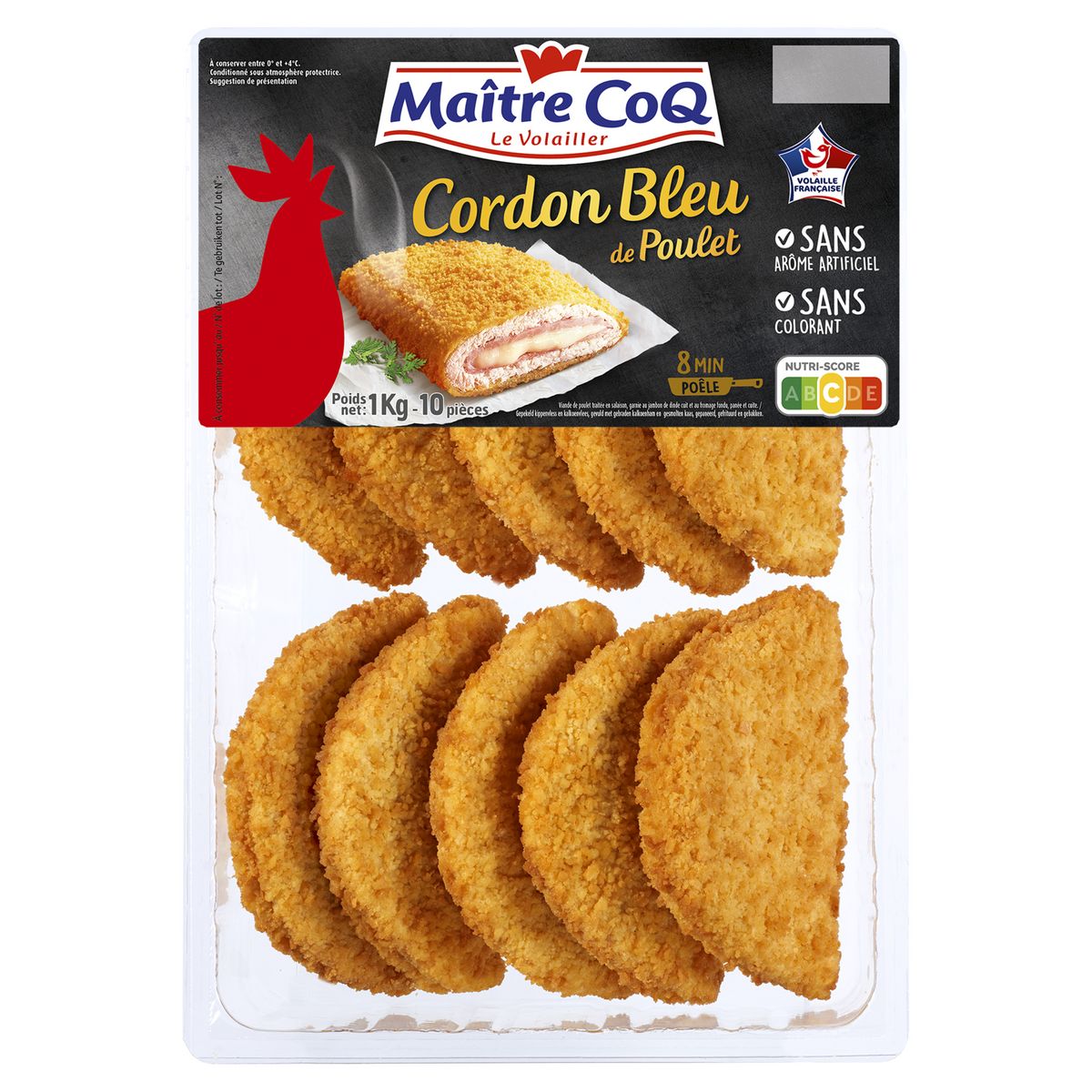 MAITRE COQ Cordon bleu de poulet 10 pièces 1kg