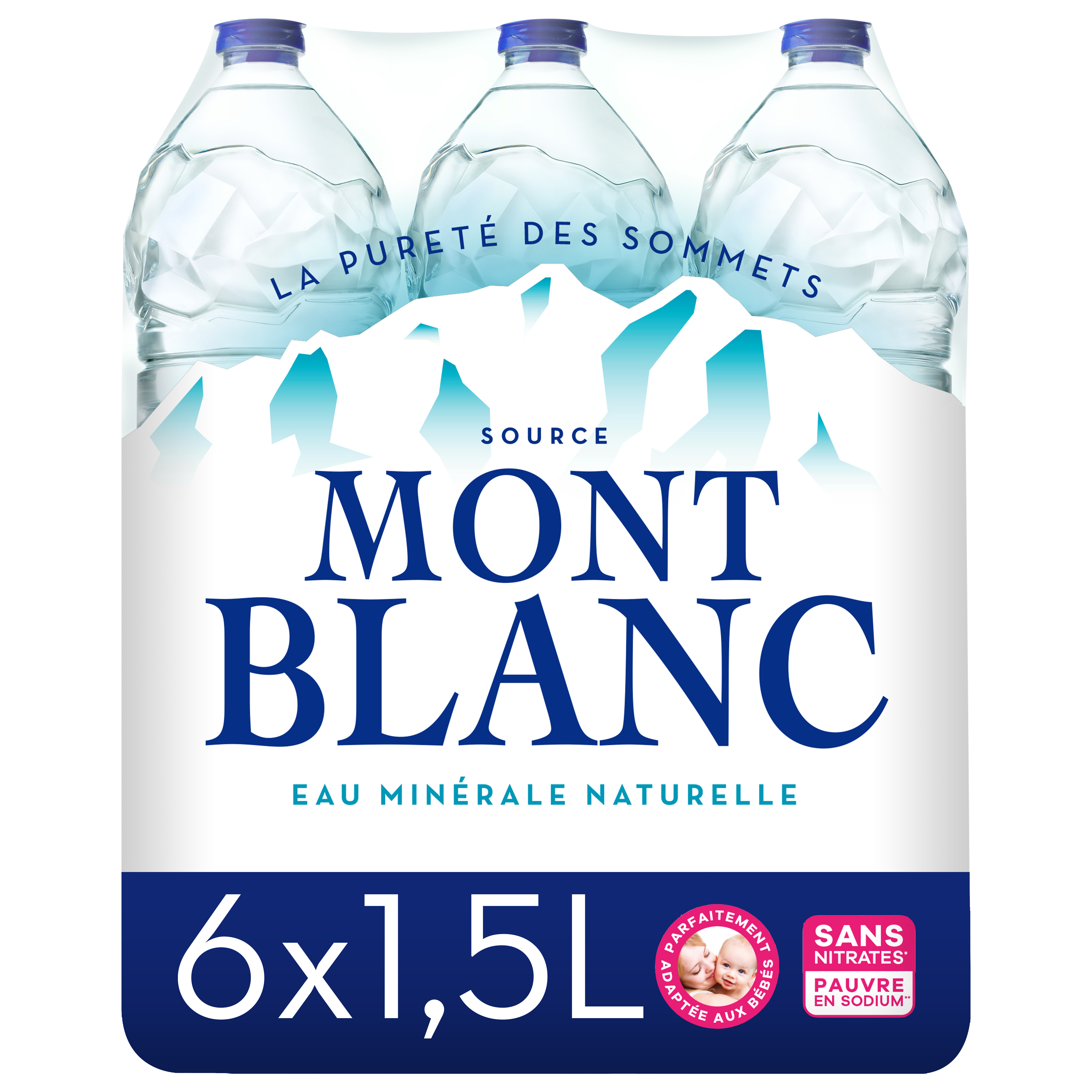 AUCHAN Eau minérale naturelle source Orée du bois 6x1,5l pas cher 