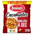 BENENUTS Cacahuètes grillées à sec 320g +10%offert